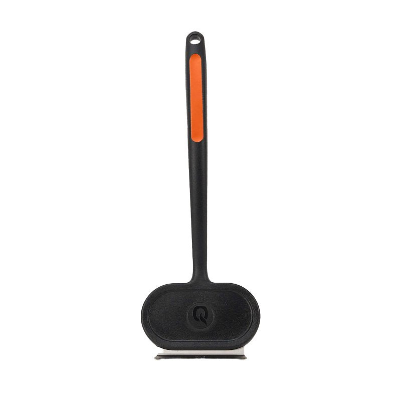 MR BAR-B-Q PRODUCTS Mr. BAR-B-Q 60311Y Oversized Rectangular Grill Brush, Stainless Steel Bristle, Curved Neck, Ergonomic, Soft Grip Handle