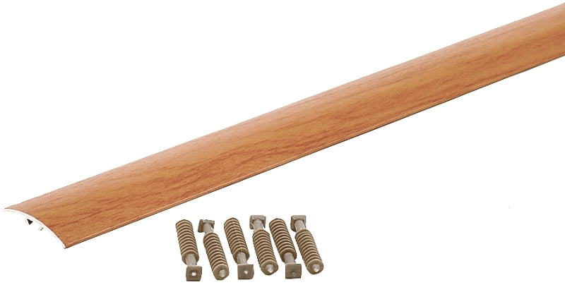 M-D M-D 46147 Multi-Floor Transition, 36 in L, 1-1/2 in W, Aluminum, Cherry
