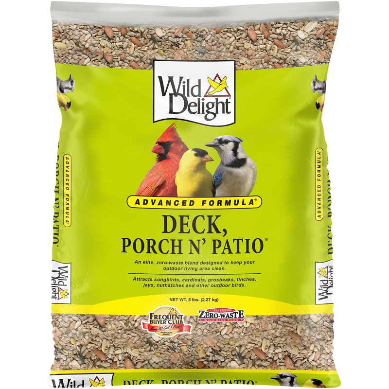 WILD DELIGHT Wild Delight Porch N Patio 374050 Bird Food, 5 lb Bag HARDWARE & FARM SUPPLIES WILD DELIGHT
