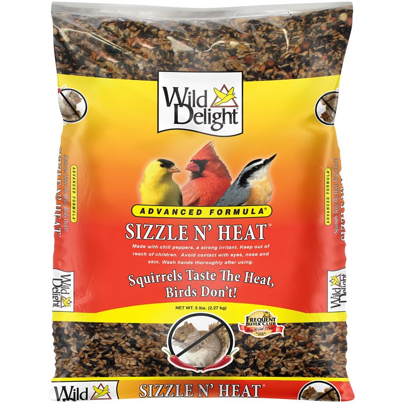 WILD DELIGHT Wild Delight Sizzle N��� Heat 372050 Sunflower Kernel Wild Bird Food, 5 lb, Blended, Bag