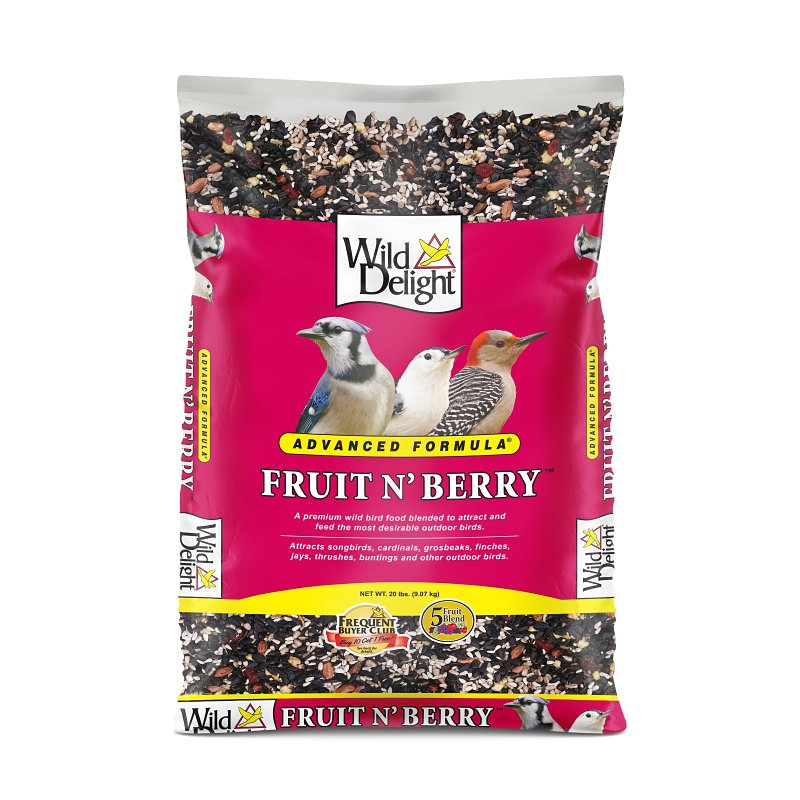 WILD DELIGHT Wild Delight 365200 Dried Cherries Bird Food, 20 lb, Berry, Fruit, Bag
