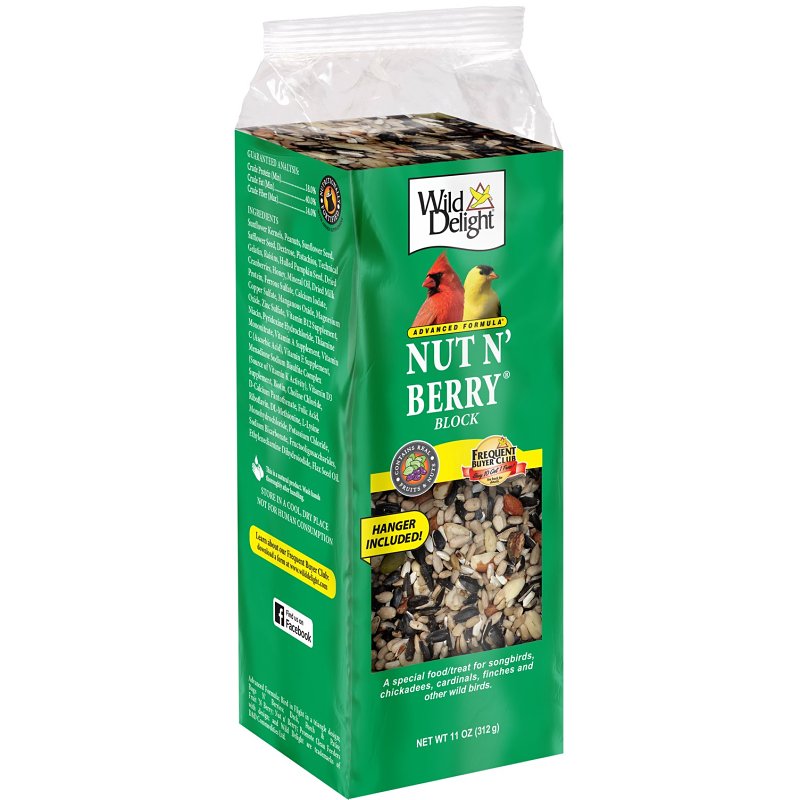 WILD DELIGHT Wild Delight 388350 Sunflower Kernel Bird Food Block, 13 oz, Berry, Nut HARDWARE & FARM SUPPLIES WILD DELIGHT