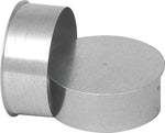 IMPERIAL Imperial GV0726 Round End Cap, 8 in Dia, Galvanized Steel, Galvanized PLUMBING, HEATING & VENTILATION IMPERIAL