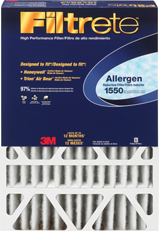 FILTRETE Filtrete DP01DC-4 Air Filter, Electrostatic, 4 in Thick, 25 in L, 16 in W, 12 MERV, Cardboard Frame PLUMBING, HEATING & VENTILATION FILTRETE