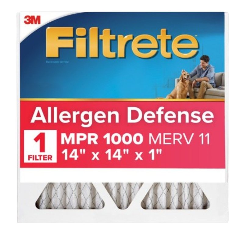 FILTRETE Filtrete AL11-4 Air Filter, 14 in L, 14 in W, 11 MERV, 1000 MPR, Polypropylene Frame