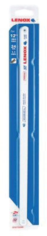 LENOX Lenox 20161T224HE Hacksaw Blade, Tuff Teeth, Bi-Metal, 1/2 in W