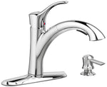 AMERICAN STANDARD American Standard Mesa 9015.101.002 Pull-Out Kitchen Faucet with Soap Dispenser, 1.8 gpm, 1-Handle, Swivel Spout PLUMBING, HEATING & VENTILATION AMERICAN STANDARD