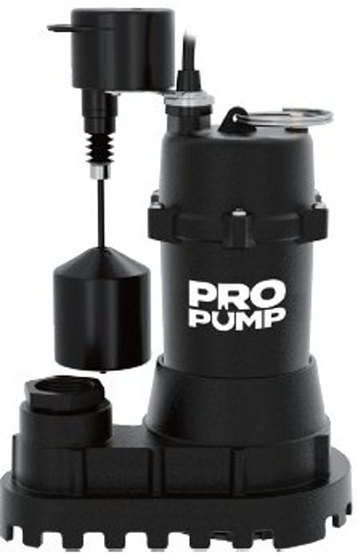 PROPUMP PRO PUMP SP50CIV Vertical Sump Pump, 1/2 hp, Cast Iron Housing Material
