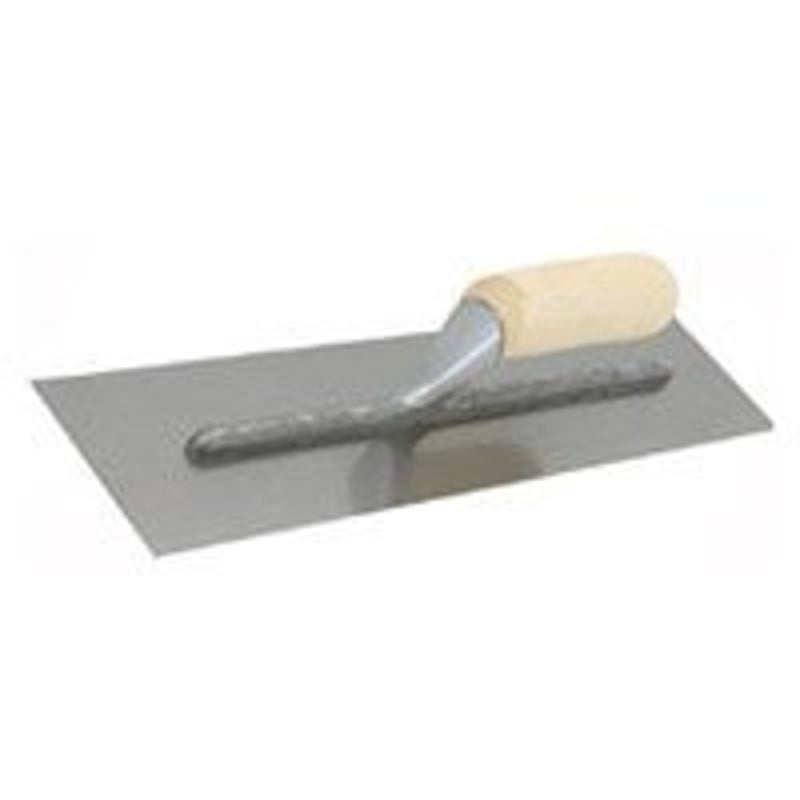 MARSHALLTOWN Marshalltown Nu-Pride Series 990S Finishing Trowel, 11 in L Blade, 4-1/2 in W Blade, Steel Blade, Curved Handle