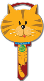 LUCKY LINE Lucky Line Key Shapes Series B115K Key Blank, Cat, Brass, Enamel-Coated, For: Kwikset Locks HARDWARE & FARM SUPPLIES LUCKY LINE