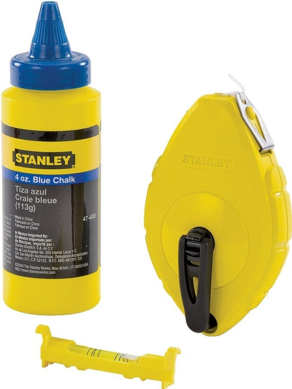 STANLEY STANLEY 47-442 Chalk Box Set, 4 oz Chalk Capacity, 100 ft L Line, 3:1 Gear Ratio