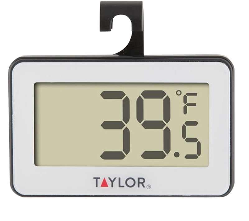 TAYLOR PRECISION PRODUCTS Taylor 1443 Refrigerator/Freezer Thermometer, -4 to 140 deg F, Digital Display, Black HOUSEWARES TAYLOR PRECISION PRODUCTS