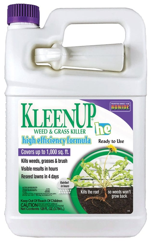 BONIDE Bonide KleenUp he 758 Weed and Grass Killer Ready-to-Use, Liquid, Off-White/Yellow, 1 gal