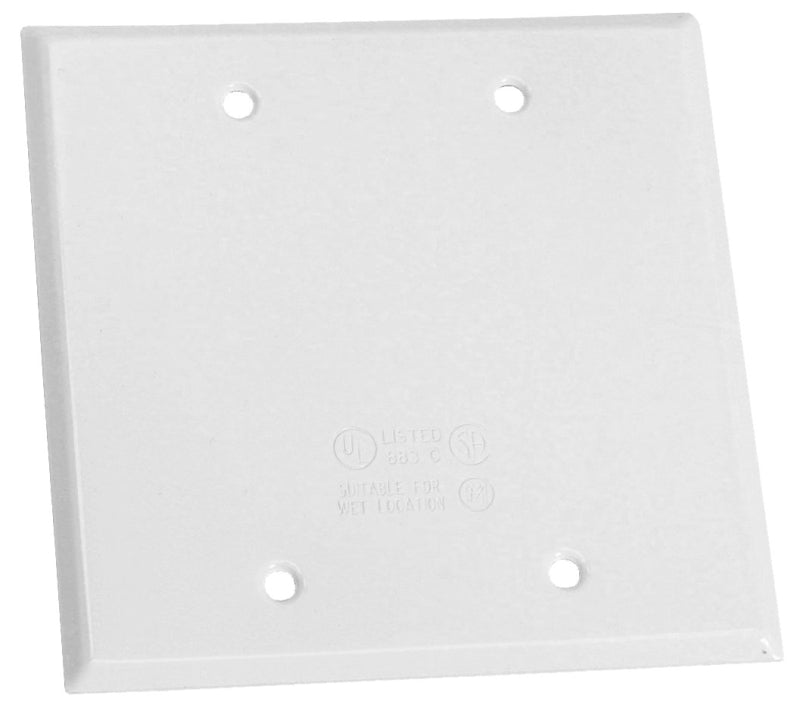 TEDDICO/BWF BWF 722W-1 Cover, Steel, White, Powder-Coated ELECTRICAL TEDDICO/BWF