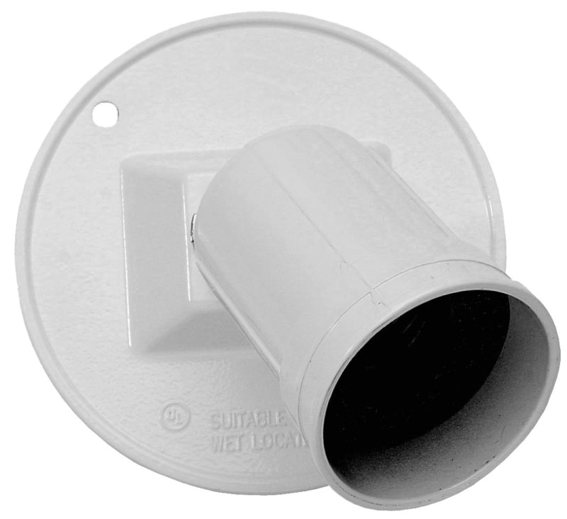 TEDDICO/BWF Teddico/Bwf 93101W-1 Lamp Holder, Metal Housing Material, White, Knuckle Mounting