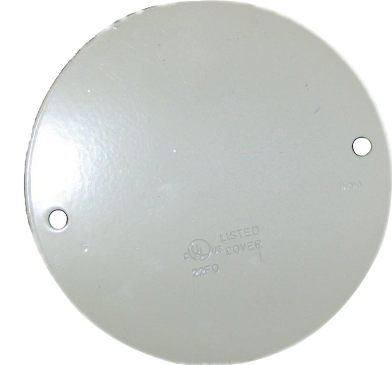 TEDDICO/BWF BWF CC-3WV Ceiling Outlet Cover, 5 in Dia, Round, Aluminum, White, Powder-Coated, 50/PK