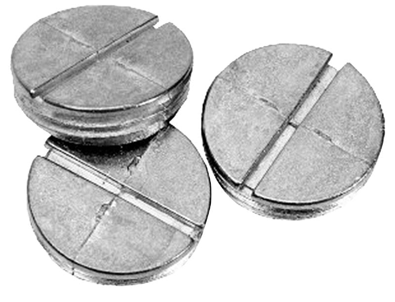 TEDDICO/BWF Teddico/Bwf PL-5 Closure Plug, Metal, Gray, Powder-Coated