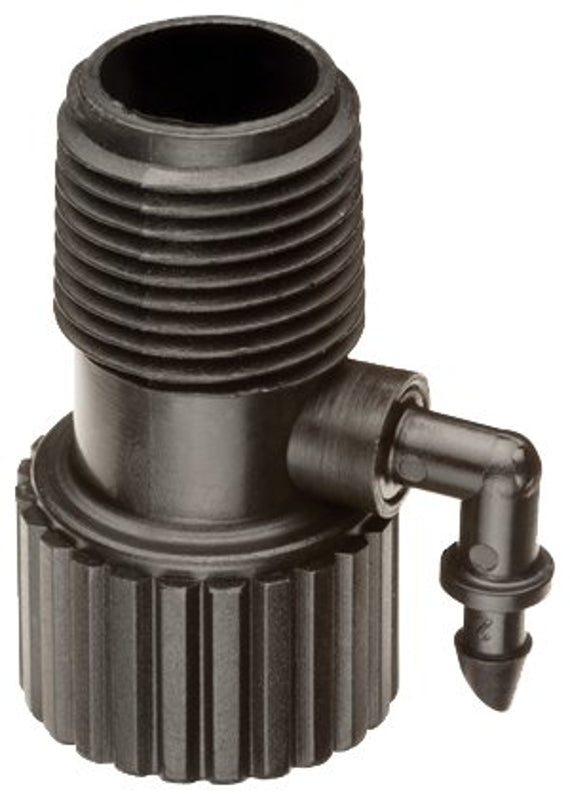 RAINBIRD Rain Bird RISMAN1SM Riser Adapter with 1/4 in Barb, 1/2 in Connection, FPT x MPT, Plastic, Black LAWN & GARDEN RAINBIRD