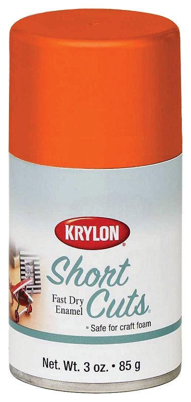 KRYLON Krylon KSCS050 Craft Spray Paint, High-Gloss, Glow Orange, 3 oz, Can