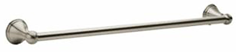 MOEN Moen DN8424BN Towel Bar, 3-1/8 in Projection, 26.13 in OAL, 3.13 in OAW, 24 in L Rod, Aluminum, Brushed Nickel, Surface HOUSEWARES MOEN