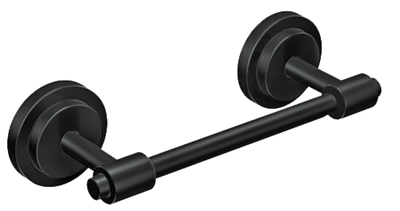 MOEN Moen Iso DN0708BL Pivoting Paper Holder, Zinc, Black, Matte, Wall Mounting