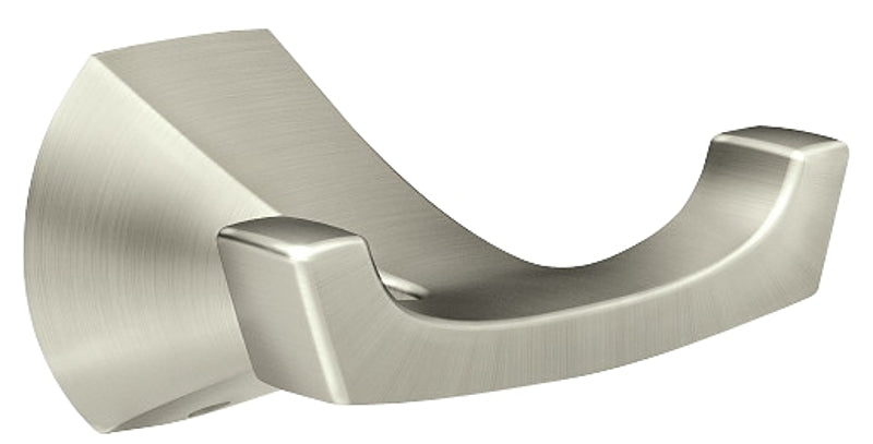 MOEN Moen Lindor MY8703BN Robe Hook, 2-Hook, Zinc, Brushed Nickel, Wall Mounting HARDWARE & FARM SUPPLIES MOEN