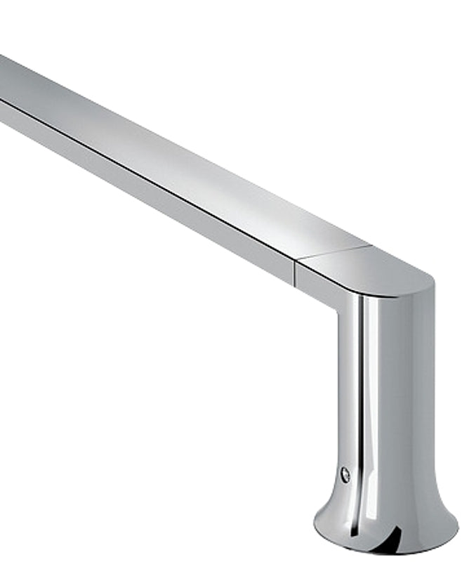MOEN Moen BH3618CH Towel Bar, 18 in L Rod, Zinc, Polished Chrome, Screw, Wall HOUSEWARES MOEN