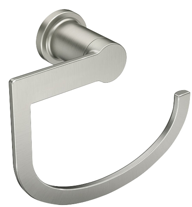 MOEN Moen Rinza Y1186BN Hand Towel Bar, Zinc, Brushed Nickel, Wall Mounting