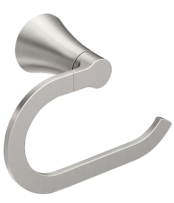 MOEN Moen Mikah Series Y0786BN Towel Ring, Zinc, Brushed Nickel, Wall Mounting PLUMBING, HEATING & VENTILATION MOEN
