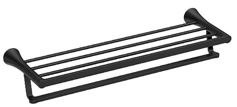 MOEN Moen Mikah Series Y0794BL Towel Shelf, Zinc, Matte Black