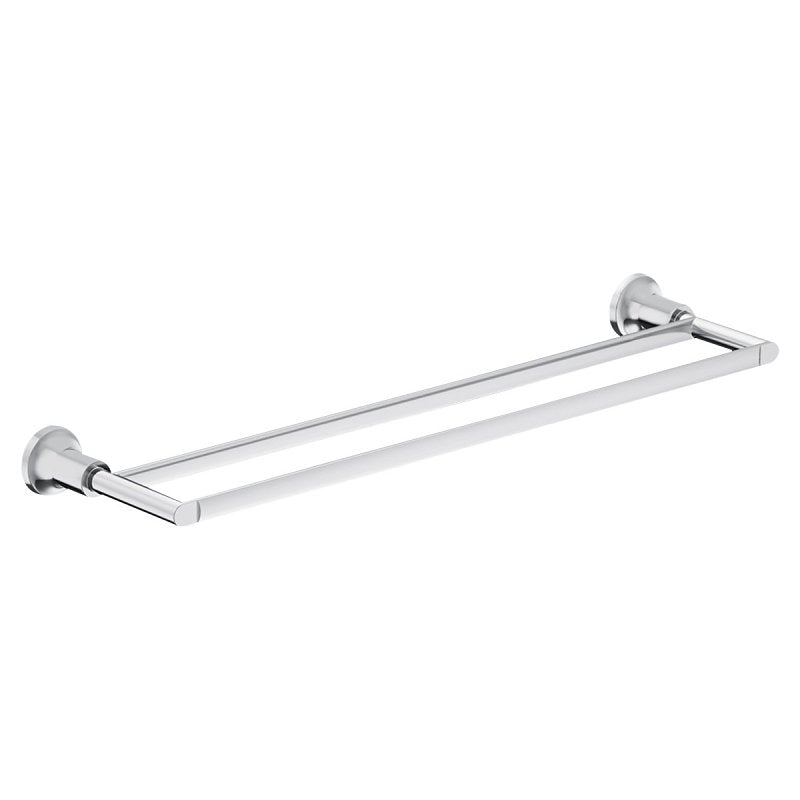 MOEN Moen Zyla Series Y1622CH Double Towel Bar, 24 in L Rod, Zinc, Chrome, Wall PLUMBING, HEATING & VENTILATION MOEN