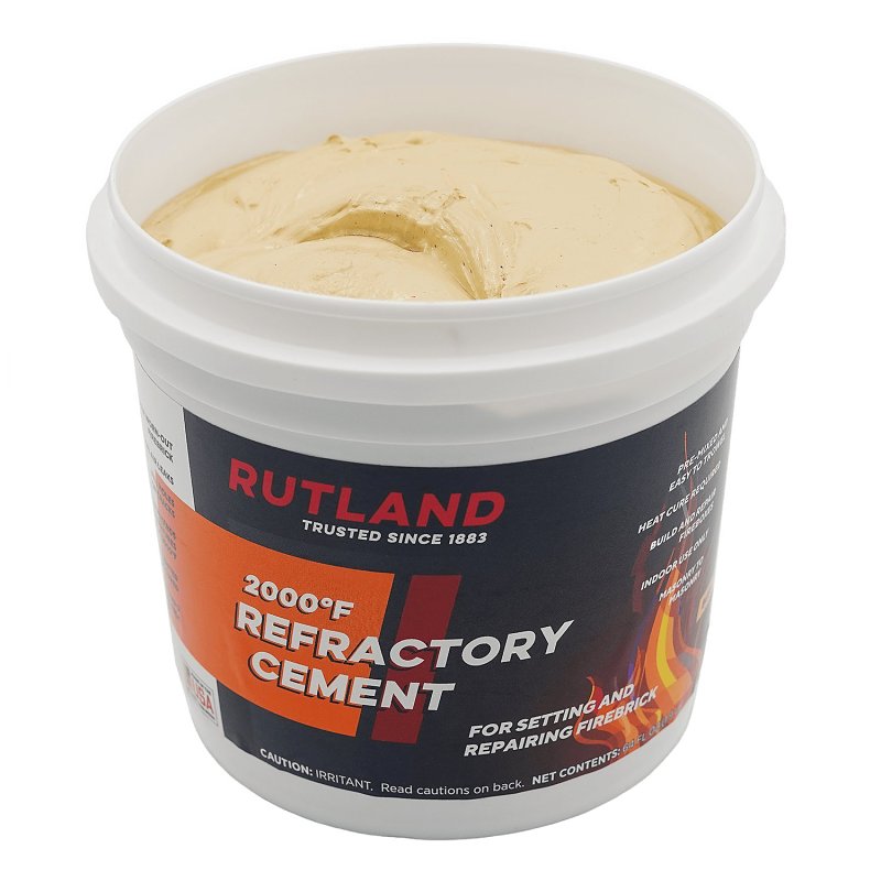 SELKIRK Rutland 610 Refractory Cement, Paste, Buff, 1/2 gal, Tub OUTDOOR LIVING & POWER EQUIPMENT SELKIRK