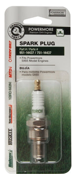 TROY-BILT Troy-Bilt 490-250-M014 Spark Plug, For: Troy-Bilt Powermore 5X65 140 cc, 159 cc, 196 cc Premium OHV Engine Push Mower AUTOMOTIVE TROY-BILT