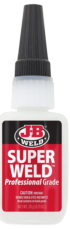 J-B WELD J-B Weld 33120 Super Glue, Liquid, Clear, 20 g, Bottle PAINT J-B WELD