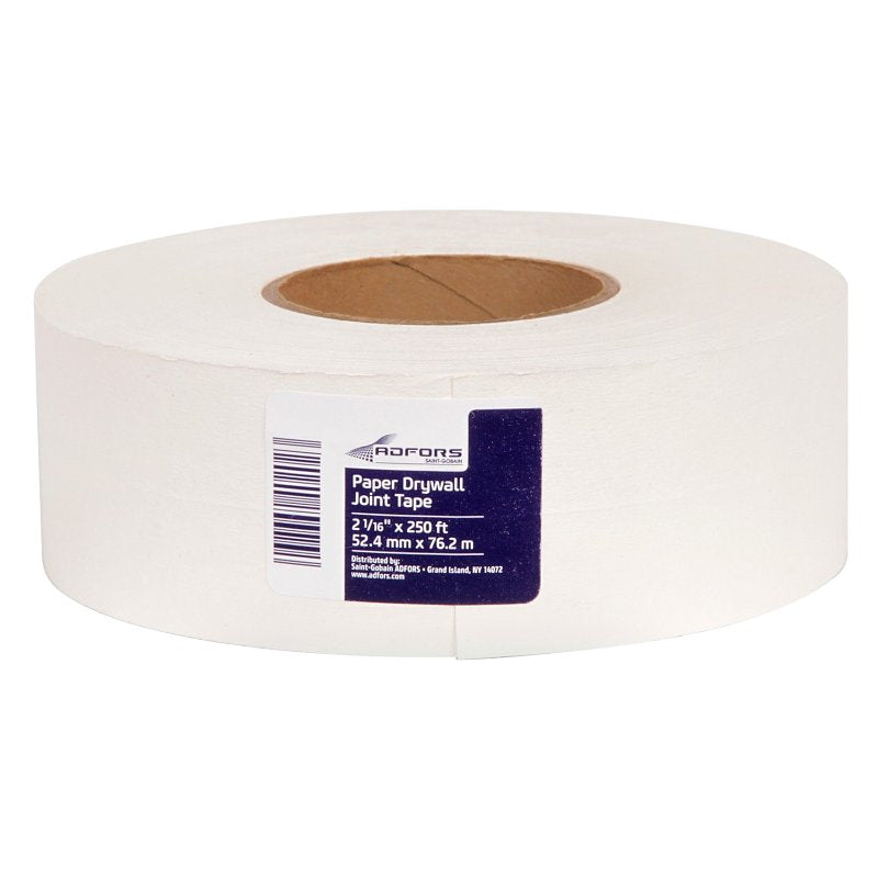 SAINT-GOBAIN ADFORS Adfors FDW9235-U Drywall Joint Tape, 250 ft L, 2 in W, White