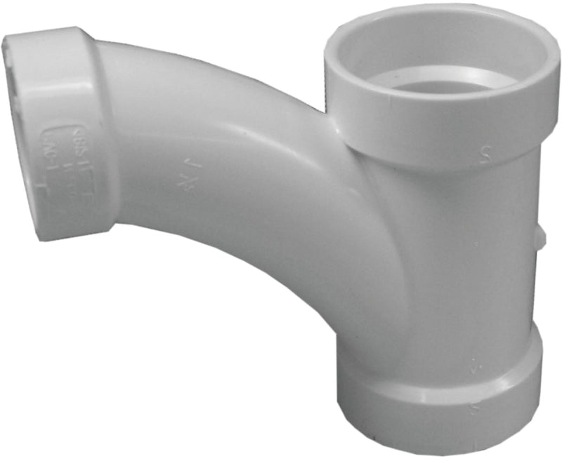 IPEX USA LLC-CANPLAS Canplas 194320 DWV Reducing Combination Tee Pipe Wye, 2 x 2 x 1-1/2 in, Hub, PVC, White, SCH 40 Schedule PLUMBING, HEATING & VENTILATION IPEX USA LLC-CANPLAS