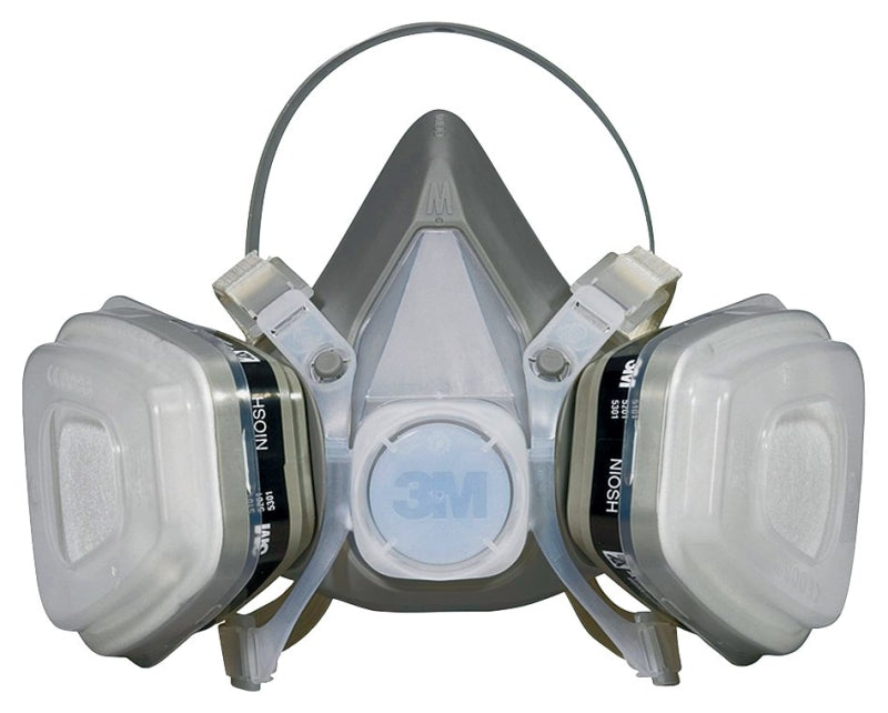 3M 3M TEKK Protection 52P71PC1-B/R52P71 Disposable Respirator, M Mask, P95 Filter Class, Dual Cartridge, Gray