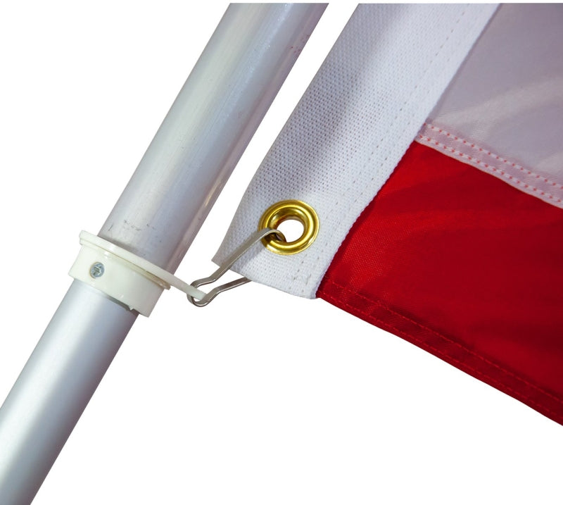 VALLEY FORGE Valley Forge 60733 Flag Pole, 1 in Dia, 6 in H, Aluminum
