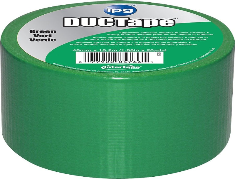 INTERTAPE POLYMER IPG 6720GRN All-Purpose Duct Tape, 20 yd L, 1.88 in W, Polyethylene-Coated Cloth Backing, Green PAINT INTERTAPE POLYMER