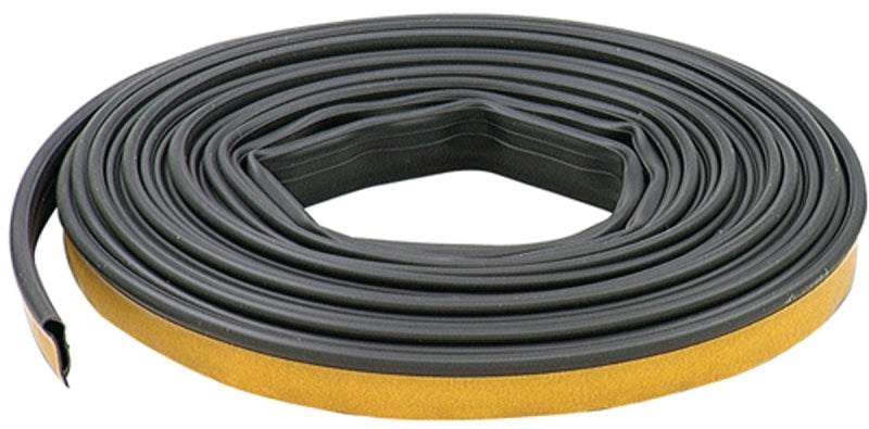 M-D M-D 68668 Door Gasket, 1/2 in W, 1/4 in Thick, 20 ft L, Silicone, Black