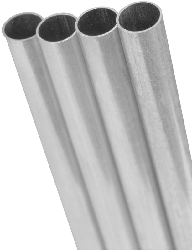 K & S ENGINEERING K & S 8103 Decorative Metal Tube, Round, 12 in L, 5/32 in Dia, 0.014 in Wall, Aluminum HARDWARE & FARM SUPPLIES K & S ENGINEERING