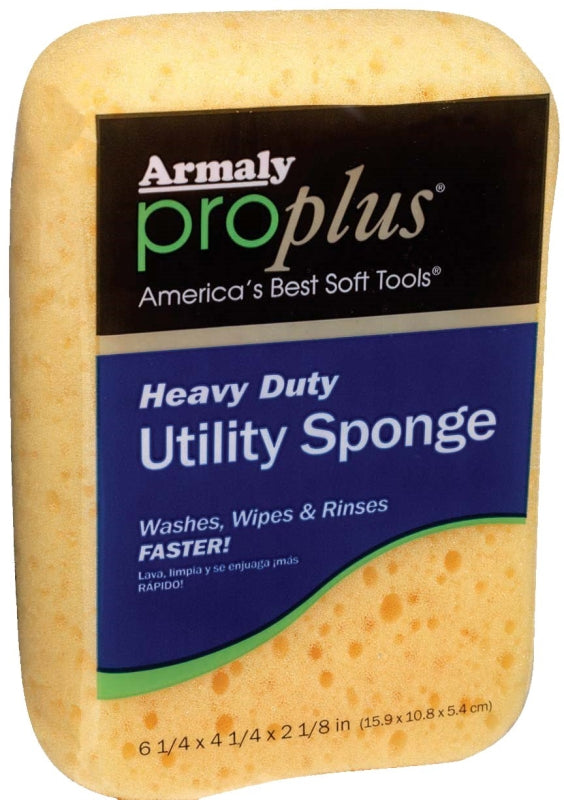 ARMALY PROPLUS Armaly ProPlus 00009 Utility Sponge, 6-1/4 in L, 4-3/4 in W, 2-1/2 in Thick, Polyester