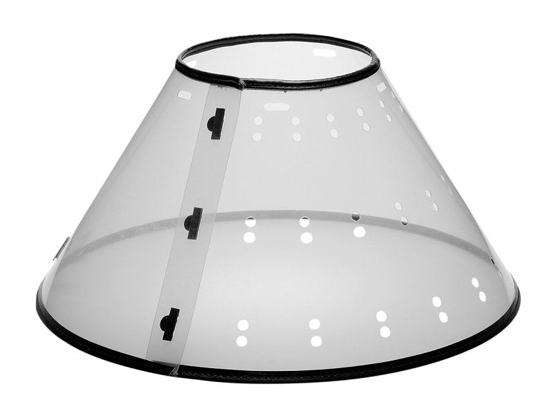 TOTAL PET PetEdge TP7167 L CL Elizabethan Collar, Fits Neck Size: 11-1/2 to 18-1/2 in, Cat, Dog, Polypropylene Plastic, Clear