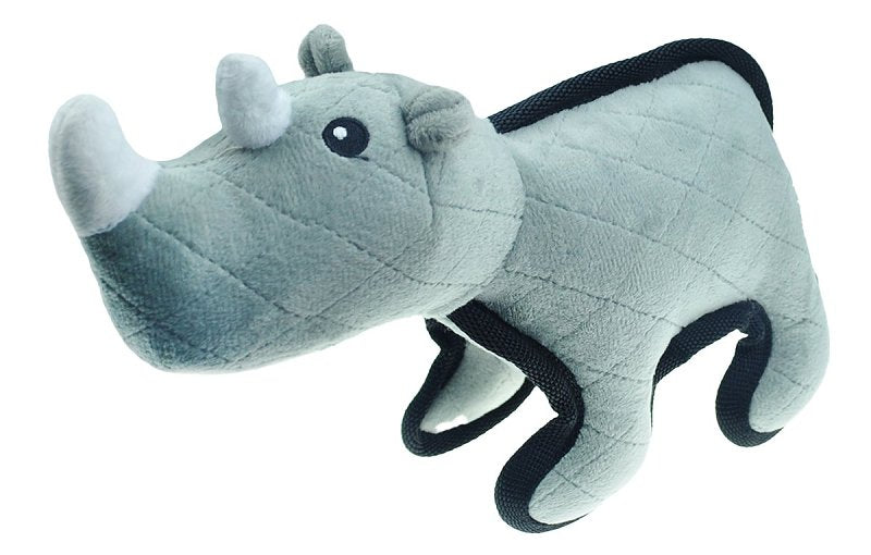 PET PARK BLVD Pet Park Blvd US2021 18 20 Dog Toy, L, Chew Toy, Tuffimals Rhino
