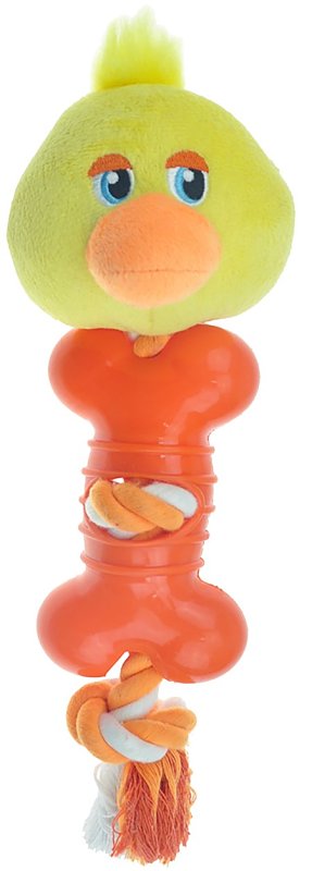 PET PARK BLVD Pet Park Blvd US2216 10 Dog Toy, Ropers Duck, Multi-Color