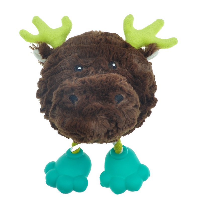 PET PARK BLVD Pet Park Blvd US2263 16 Dog Toy, Footies Toy, Moose
