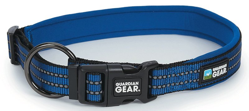GUARDIAN GEAR Guardian Gear ZA0006 24 19 Dog Collar, O-Ring Link, 24 to 19 in L Collar, Nylon, Royal Blue