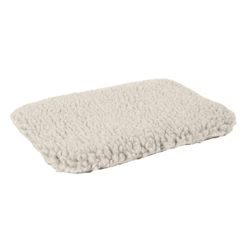 SLUMBER PET Slumber Pet ZA427 23 55 Dog Mat, 23-3/4 in L, 16-3/4 in W, Acrylic/Polyester Sherpa Cover, Natural