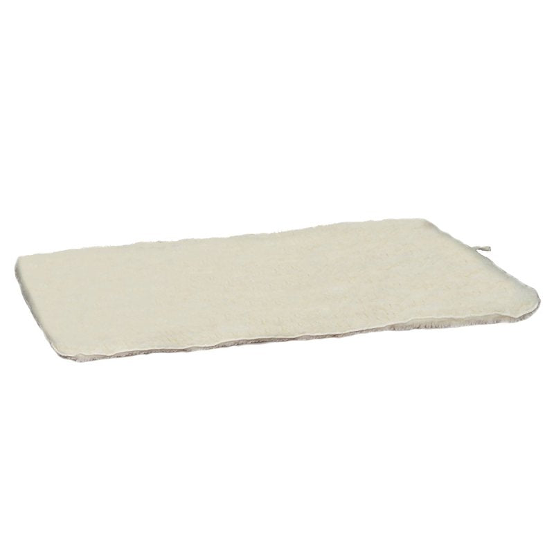 SLUMBER PET Slumber Pet ZA427 29 55 Dog Mat, 29-3/4 in L, 18-3/4 in W, Acrylic/Polyester Sherpa Cover, Natural