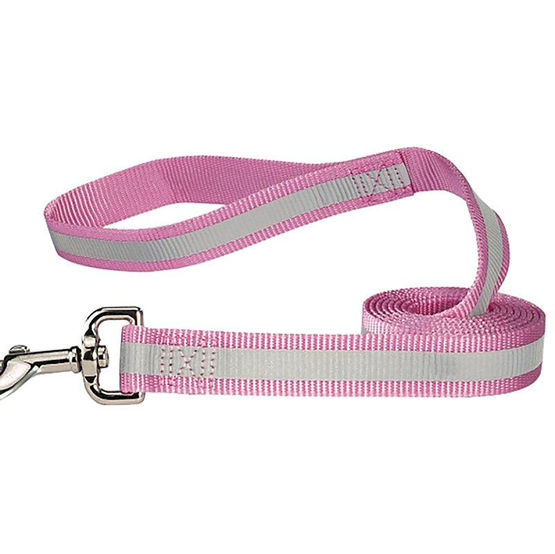 GUARDIAN GEAR Guardian Gear ZA985 44 75 Reflective Dog Lead, 4 ft L, 5/8 in W, Nylon Line, Pink, Fastening Method: Swivel Clip HARDWARE & FARM SUPPLIES GUARDIAN GEAR
